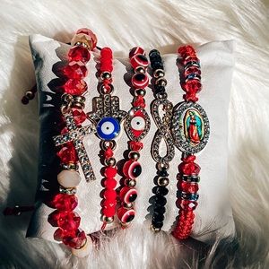 5 Blessed Evil eye bracelets.